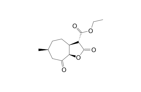 (3R,3aS,6S,8aR)-2,8-diketo-6-methyl-3a,4,5,6,7,8a-hexahydro-3H-cyclohepta[d]furan-3-carboxylic acid ethyl ester
