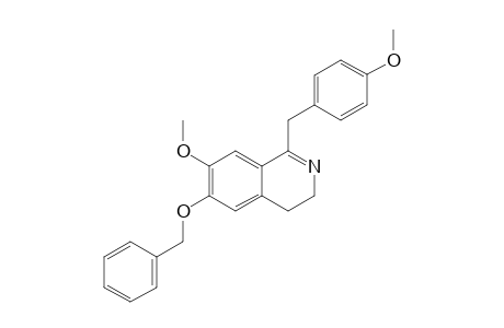 1-(4'-METHOXYBENZYL)-6-(BENZYLOXY-7-METHOXY-3,4-DIHYDROISOQUINOLINE