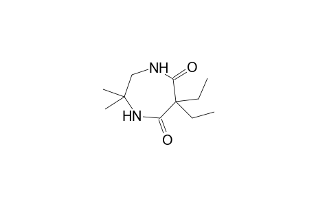 1H-1,4-Diazepine-5,7(2H,6H)-dione, 6,6-diethyldihydro-2,2-dimethyl-