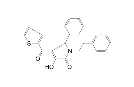 2H-pyrrol-2-one, 1,5-dihydro-3-hydroxy-5-phenyl-1-(2-phenylethyl)-4-(2-thienylcarbonyl)-