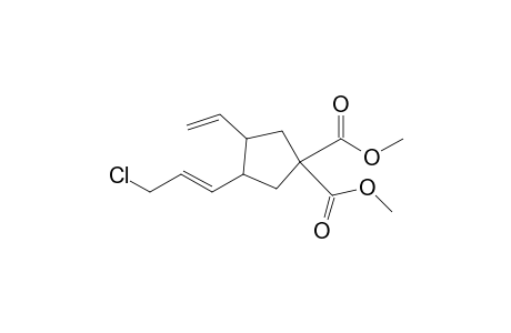 1,1-Di(methoxycarbonyl)-3-(3-chloro-1-propenyl)-4-vinylcyclopentane