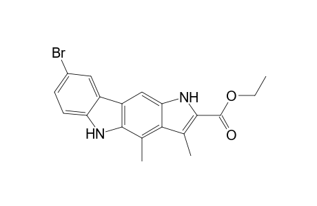6-Bromo-1,10-dimethyl-3,9-dihydropyrrolo[3,2-b]carbazole-2-carboxylic acid ethyl ester