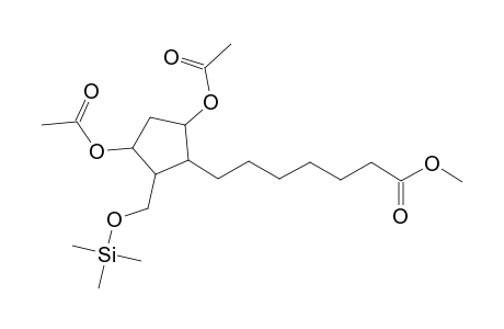 Cyclopentaneheptanoic acid, 3,5-dihydroxy-2-[(trimethylsiloxy)methyl]-, methyl ester, diacetate