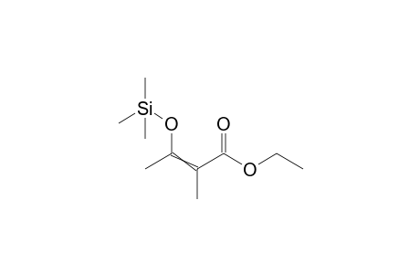 Ethyl 2-methyl-3-((trimethylsilyl)oxy)but-2-enoate