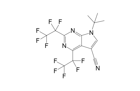 7-tert-Butyl-2,4-bis(perfluoroethyl)-7H-pyrrolo[2,3-d]pyrimidine-5-carbonitrile