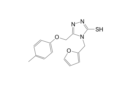4-(2-furylmethyl)-5-[(4-methylphenoxy)methyl]-4H-1,2,4-triazole-3-thiol
