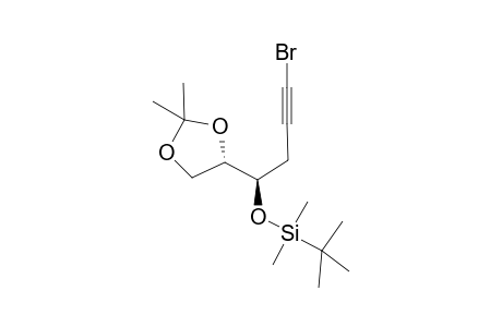 [(1R)-4-bromanyl-1-[(4S)-2,2-dimethyl-1,3-dioxolan-4-yl]but-3-ynoxy]-tert-butyl-dimethyl-silane