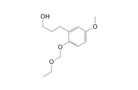 3-[2-(Ethoxymethoxy)-5-methoxyphenyl]propan-1-ol