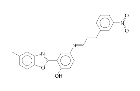 2-(5-Methyl-2-benzoxazolyl)-4-{[3-(3-nitrophenyl)allylidene]amino}phenol