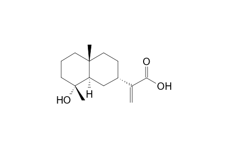 2-[(2S,4aR,8R,8aR)-4a,8-dimethyl-8-oxidanyl-1,2,3,4,5,6,7,8a-octahydronaphthalen-2-yl]prop-2-enoic acid