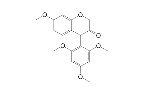 7-Methoxy-4-(2,4,6-trimethoxyphenyl)-2H-1-benzopyran-3(4H)-one