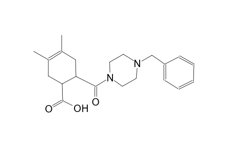 6-[(4-benzyl-1-piperazinyl)carbonyl]-3,4-dimethyl-3-cyclohexene-1-carboxylic acid