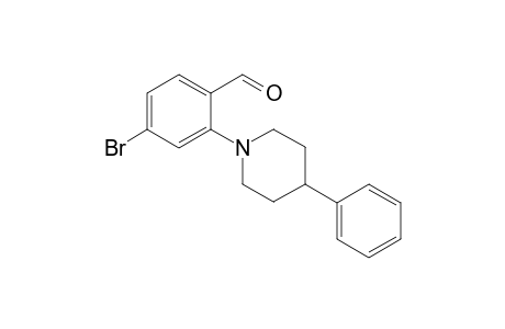 2-(4-Phenylpiperidin-1-yl)-4-bromobenzaldehyde