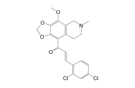 (2E)-3-(2,4-dichlorophenyl)-1-(4-methoxy-6-methyl-5,6,7,8-tetrahydro[1,3]dioxolo[4,5-g]isoquinolin-9-yl)-2-propen-1-one