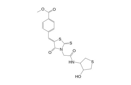 benzoic acid, 4-[(Z)-[4-oxo-3-[2-oxo-2-[[(3S,4R)-tetrahydro-4-hydroxythienyl]amino]ethyl]-2-thioxo-5-thiazolidinylidene]methyl]-, methyl ester