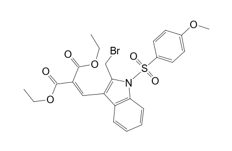 Propanedioic acid, [[2-(bromomethyl)-1-[(4-methoxyphenyl)sulfonyl]-1H-indol-3-yl]methylene]-, diethyl ester