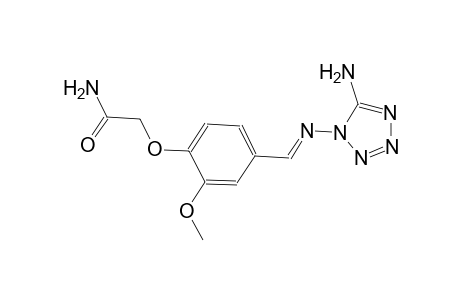 2-(4-{(E)-[(5-amino-1H-tetraazol-1-yl)imino]methyl}-2-methoxyphenoxy)acetamide