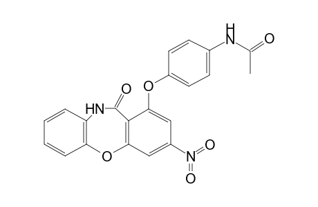 N-[4-[(6-keto-9-nitro-5H-benzo[b][1,4]benzoxazepin-7-yl)oxy]phenyl]acetamide