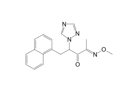 2,3-Pentanedione, 5-(1-naphthalenyl)-4-(1H-1,2,4-triazol-1-yl)-, 2-(O-methyloxime)