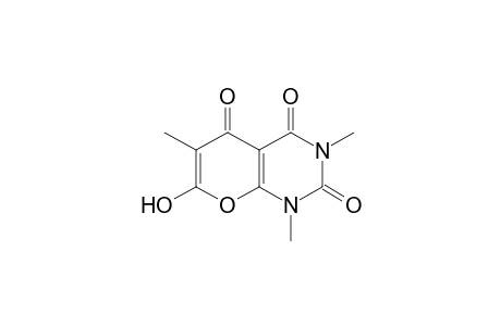 6-hydroxy-1,2,3,4-tetrahydro-alpha,1,3-trimethyl-beta,2,4-trioxo-5-pyrimidepropionic acid, delta-lactone