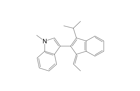 3-[(11E)-1-Ethylidene-3-isopropyl-1H-inden-2-yl]-1-methyl-1H-indole