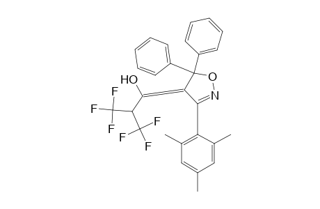 1-Propanol, 1-[5,5-diphenyl-3-(2,4,6-trimethylphenyl)-4(5H)-isoxazolylidene]-3,3,3-trifluoro-2-(trifluoromethyl)-