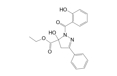 Ethyl 5-hydroxy-3-phenyl-1-(2-hydroxybenzoyl)-4,5-dihydro-1H-pyrazole-5-carboxylate