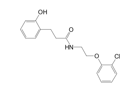 Propanamide, 3-(2-hydroxyphenyl)-N-[2-(2-chlorophenoxy)]ethyl-