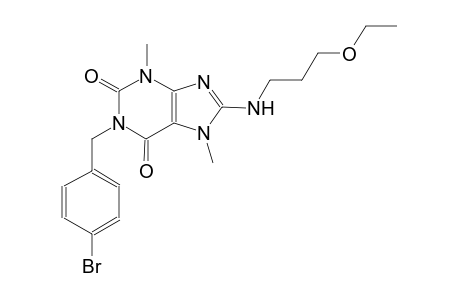 1-(4-bromobenzyl)-8-[(3-ethoxypropyl)amino]-3,7-dimethyl-3,7-dihydro-1H-purine-2,6-dione