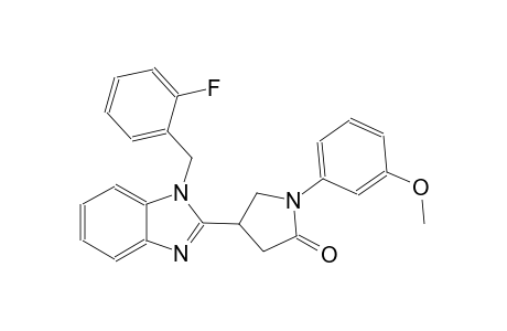 4-[1-(2-fluorobenzyl)-1H-benzimidazol-2-yl]-1-(3-methoxyphenyl)-2-pyrrolidinone