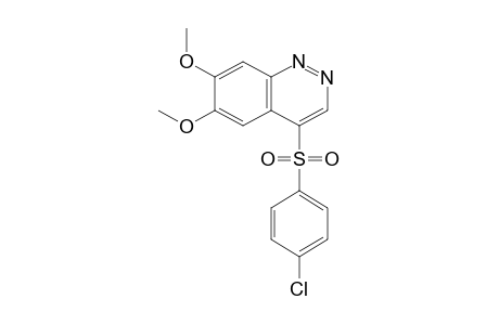 4-[(p-CHLOROPHENYL)SULFONYL]-6,7-DIMETHOXYCINNOLINE