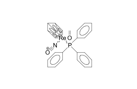 (/.eta.-5/-Cyclopentadienyl)-(/.eta.-2/-formyl)-nitroso-triphenylphosphino-rhenium cation