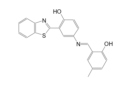 phenol, 2-(2-benzothiazolyl)-4-[[(E)-(2-hydroxy-5-methylphenyl)methylidene]amino]-