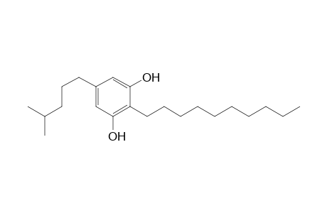 1,3-Benzenediol, 2-decyl-5-(4-methylpentyl)-