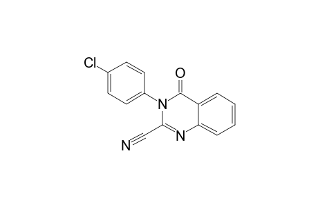 3-(4-CHLOROPHENYL)-3,4-DIHYDRO-4-OXO-QUINAZOLINE-2-CARBONITRILE