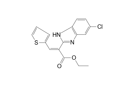 2-(5-Chloro-1H-benzoimidazol-2-yl)-3-thiophen-2-yl-acrylic acid ethyl ester