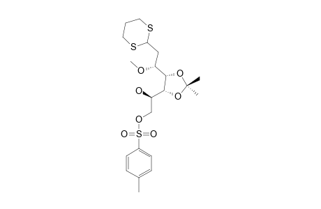 2-DEOXY-4,5-O-ISOPROPYLIDENE-3-O-METHYL-7-O-TOSYL-D-GLUCO-HEPTOSE-TRIMETHYLENE-DITHIOACETAL