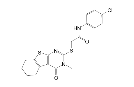 N-(4-chlorophenyl)-2-[(3-methyl-4-oxo-3,4,5,6,7,8-hexahydro[1]benzothieno[2,3-d]pyrimidin-2-yl)sulfanyl]acetamide