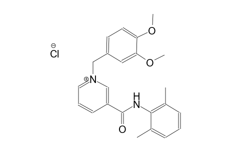pyridinium, 1-[(3,4-dimethoxyphenyl)methyl]-3-[[(2,6-dimethylphenyl)amino]carbonyl]-, chloride