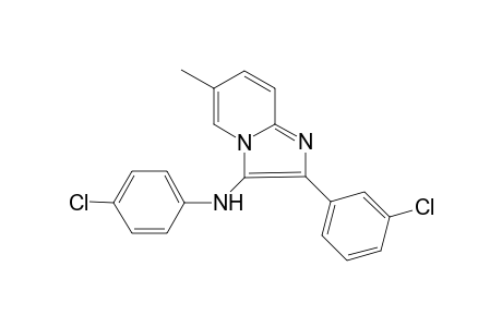 2-(3-Chlorophenyl)-N-(4-chlorophenyl)-6-methylimidazo[1,2-a]pyridin-3-amine