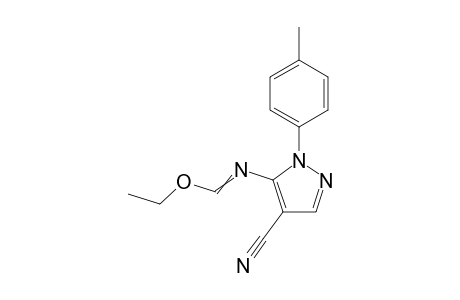 Ethyl N-[4-cyano-1-(p-tolyl)-1H-pyrazol-5-yl]formimidate