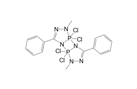 5,5,10,10-Tetrachloro-1,6-dimethyl-3,8-diphenyl[1,3,2,4]diazadiphospheto[2.1-C:4.3-C']bis[1,2,4,3Lambda(5)]triazaphosphole
