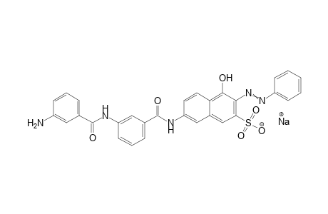 2-Naphthalenesulfonic acid, 7-[[3-[(3-aminobenzoyl)amino]Benzoyl]amino]-4-hydroxy-3-(phenylazo)-, monosodium salt