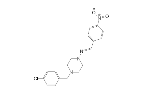 1-piperazinamine, 4-[(4-chlorophenyl)methyl]-N-[(E)-(4-nitrophenyl)methylidene]-