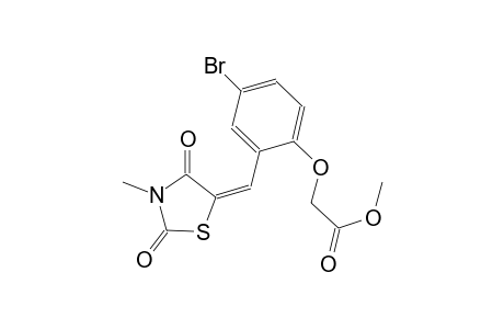 methyl {4-bromo-2-[(E)-(3-methyl-2,4-dioxo-1,3-thiazolidin-5-ylidene)methyl]phenoxy}acetate