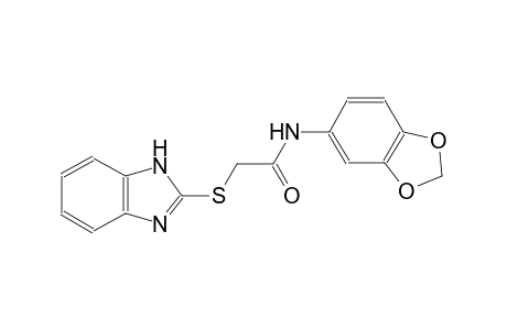 2-(1H-benzimidazol-2-ylsulfanyl)-N-(1,3-benzodioxol-5-yl)acetamide