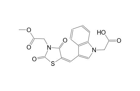 (3-{(E)-[3-(2-methoxy-2-oxoethyl)-2,4-dioxo-1,3-thiazolidin-5-ylidene]methyl}-1H-indol-1-yl)acetic acid