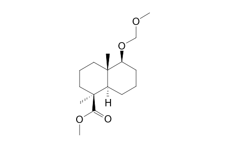 (+)-Methyl (1S,4aS,5S,8aR)-5-methoxymethoxy-1,4a-dimethyl-decahydronaphthalene-1-carboxylate