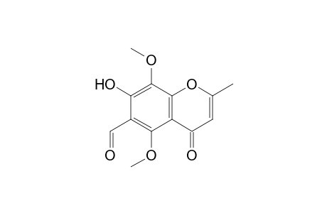 4H-1-Benzopyran-6-carboxaldehyde, 7-hydroxy-5,8-dimethoxy-2-methyl-4-oxo-