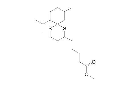 5-(7-Isopropyl-10-methyl-1,5-dithia-spiro[5.5]undec-2-yl)-pentanoic acid, methyl ester